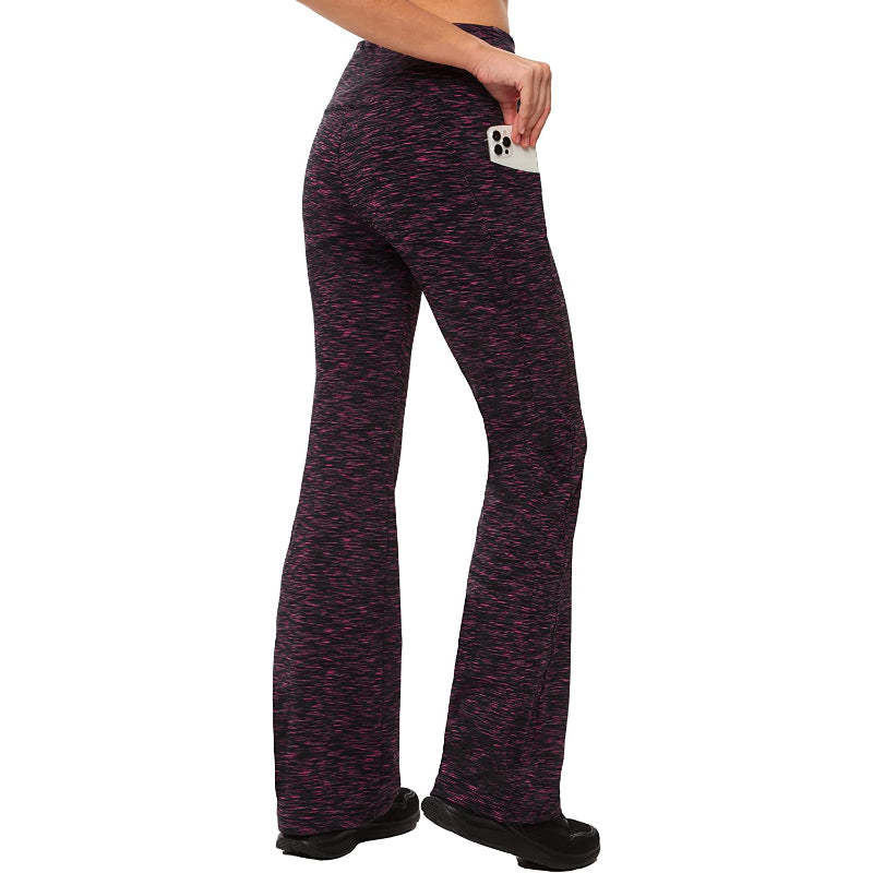 Women's Multicolor Pattern Bootcut Leg Ultimate Yoga Pants High Waist Leggings-Legletic