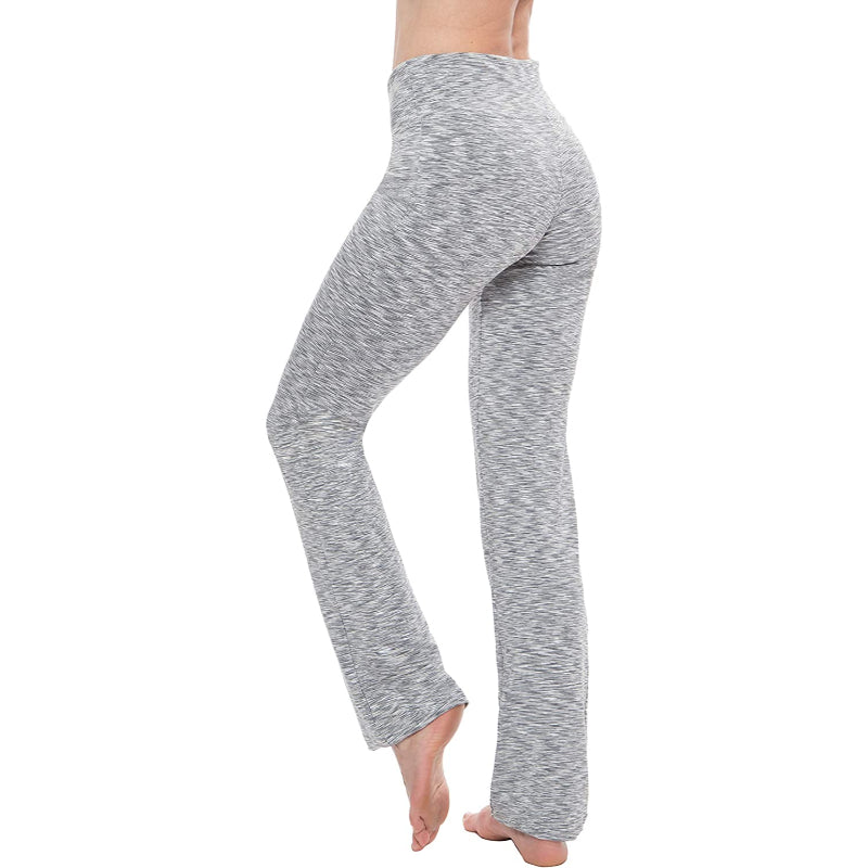 Women's Multicolor Straight Leg Yoga Pants High Waist Leggings-Legletic