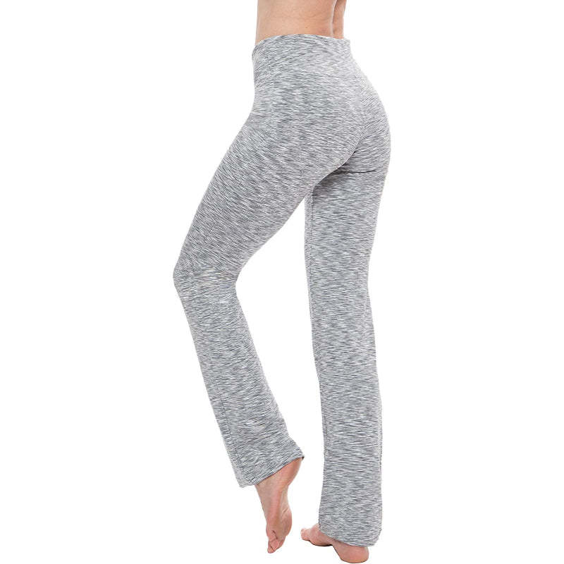 Women's Multicolor Straight Leg Yoga Pants High Waist Leggings-Legletic