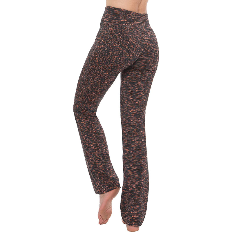 Women's Multicolor Straight Leg Yoga Pants High Waist Leggings-Legletic