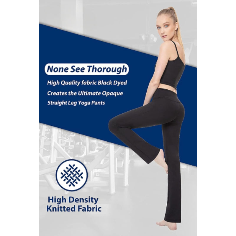 Women's Multicolor Pattern Straight Leg Yoga Pants High Waist Leggings-Legletic