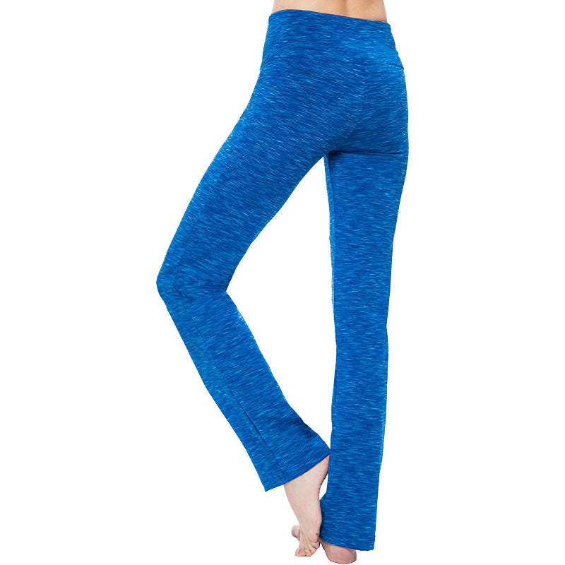 Women's Multicolor Straight Leg Yoga Pants High Waist Leggings-Legletic