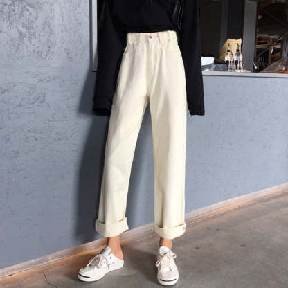 Wide High Waisted Cowboy Pants For Women-Legletic
