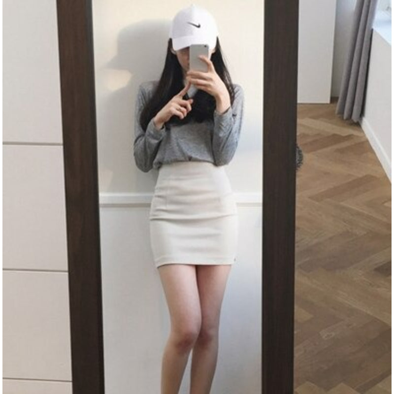 Formal Pencil Slim Front Slit Skirts-Legletic