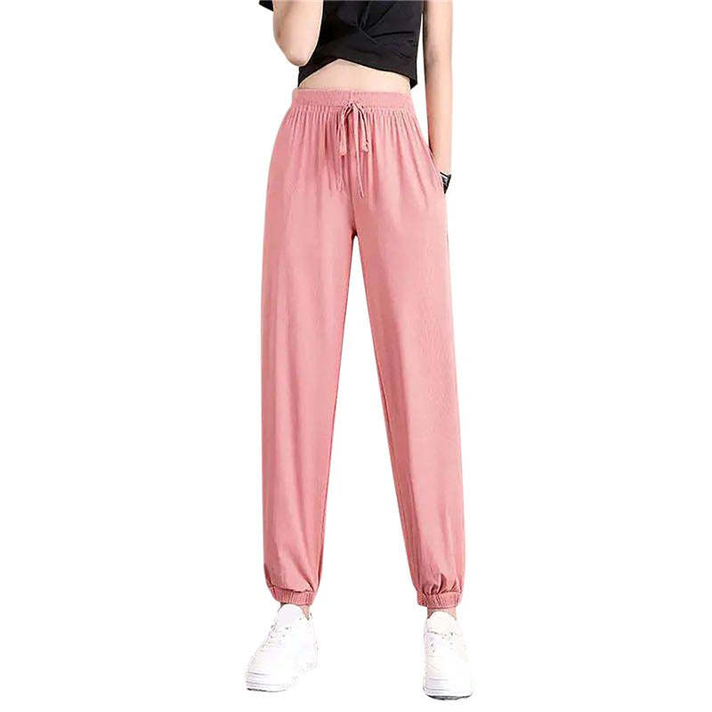 Women's Loose Wide Leg Bunched Feet Sweatpants-Legletic