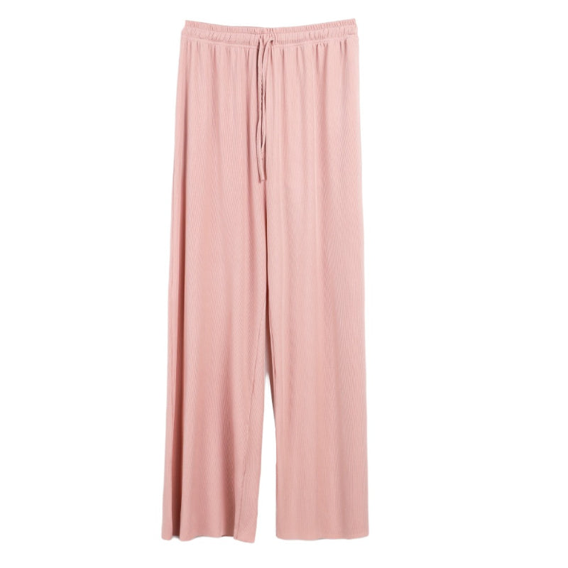 Ice Silk Wide Leg Trousers For Women-Legletic
