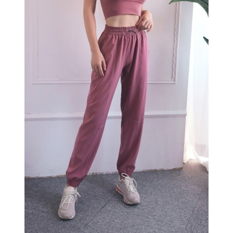 Women's Yoga Training Pants With Drawstrings-Legletic