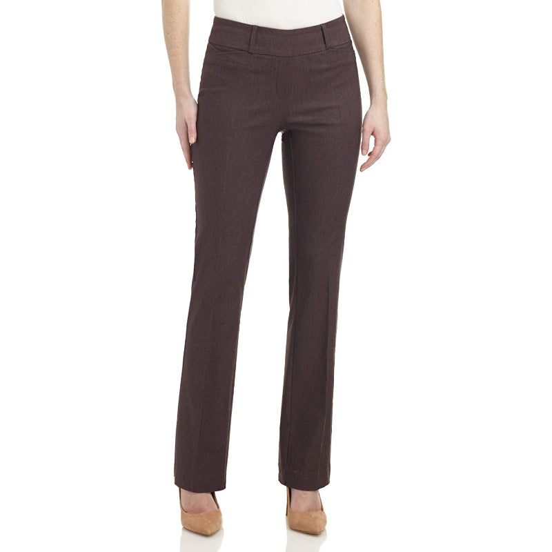 Women's Ease In To Comfort Fit Barely Bootcut Stretch Pants-Legletic