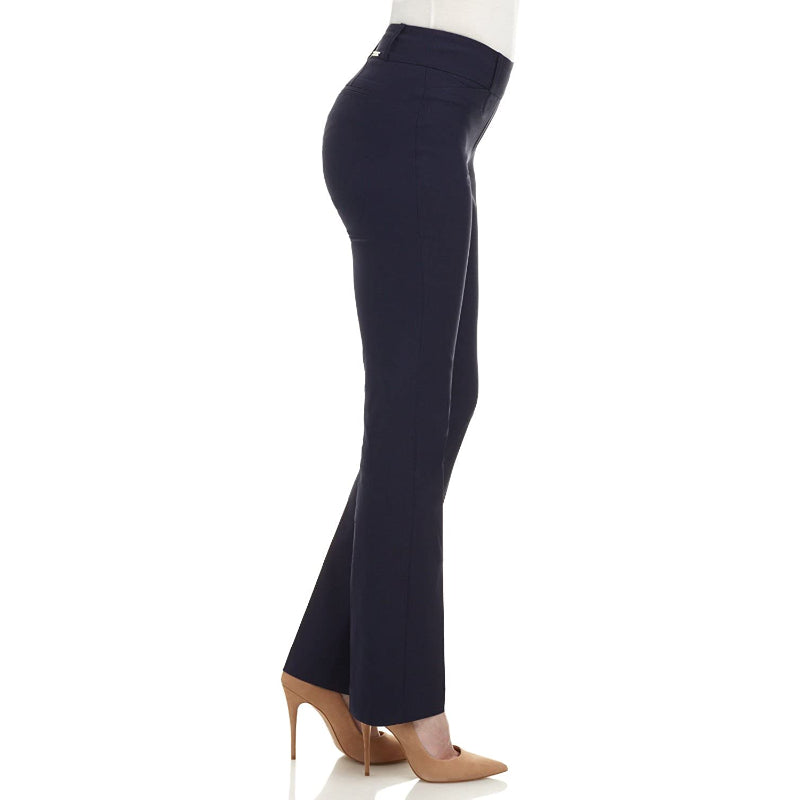 Women's Ease In To Comfort Fit Barely Bootcut Stretch Pants-Legletic