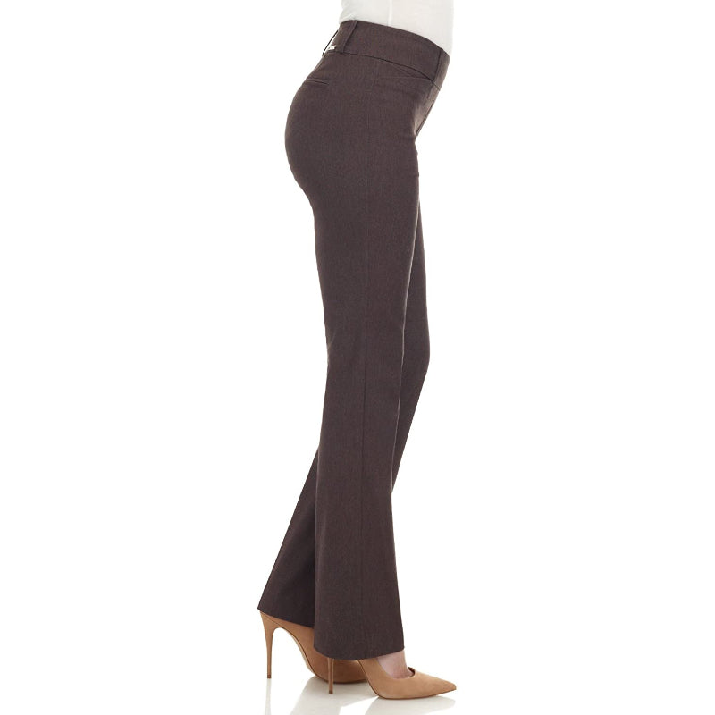 Women's Ease In To Comfort Fit Barely Bootcut Stretch Pants-Legletic