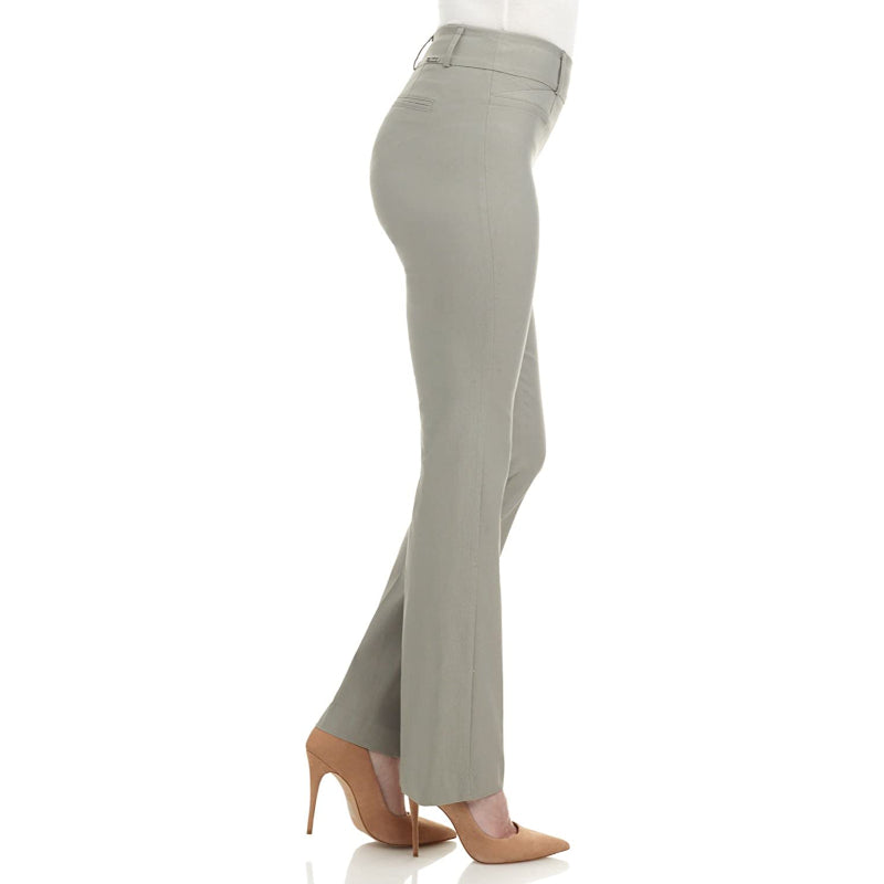 Women's Solid Ease In To Comfort Fit Bootcut Stretch Pant-Legletic
