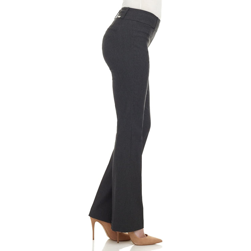 Women's Solid Ease In To Comfort Fit Bootcut Stretch Pant-Legletic