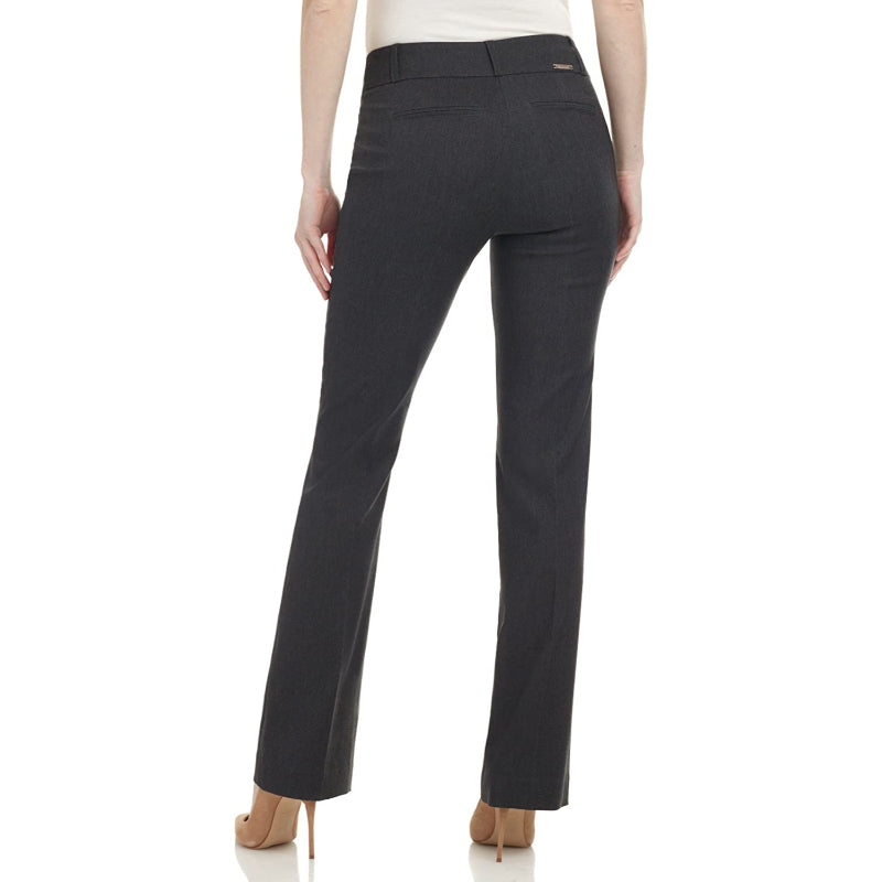 Women's Solid Ease In To Comfort Fit Bootcut Stretch Pant-Legletic