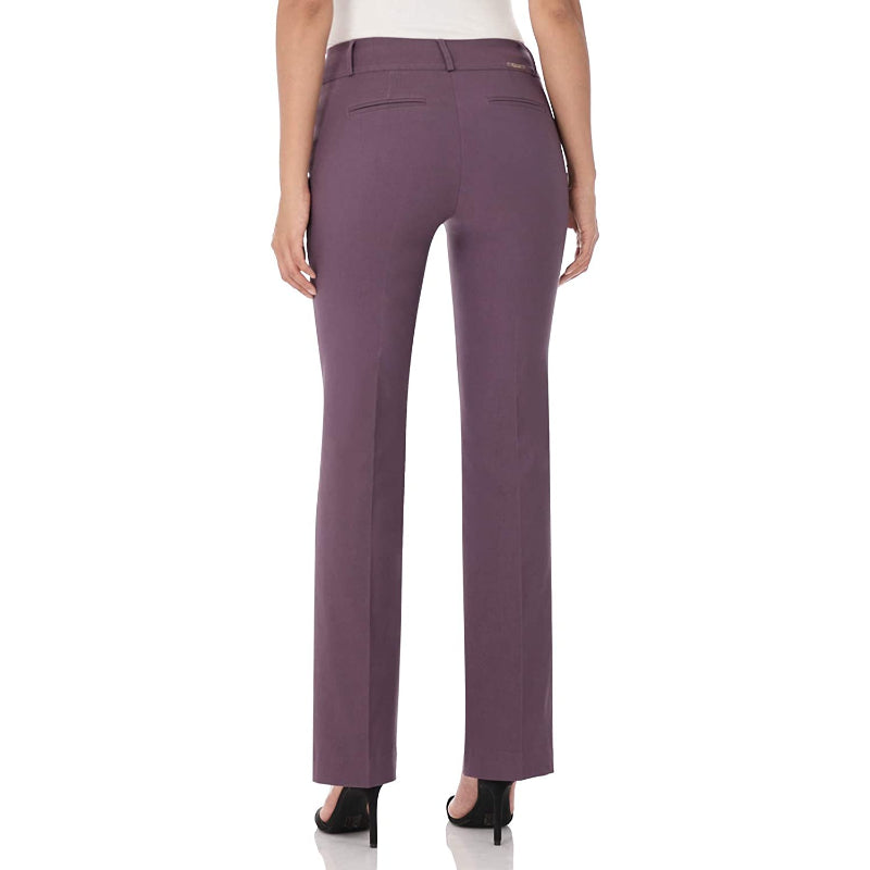 Women's Solid Ease In To Comfort Fit Bootcut Stretch Pant-Legletic