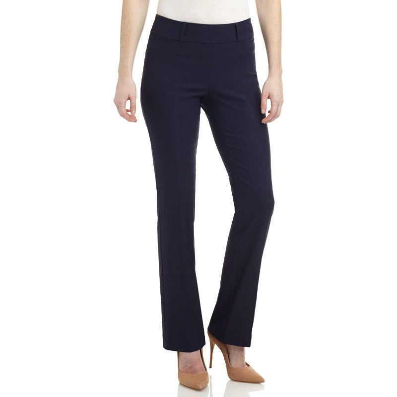 Women's Ease In To Comfort Fit Barely Bootcut Stretch Pants-Legletic