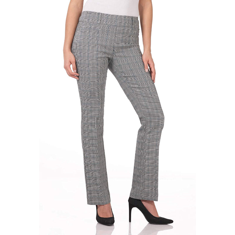 Women's Solid Comfort Fit Bootcut Stretch Pant With Pull On-Legletic