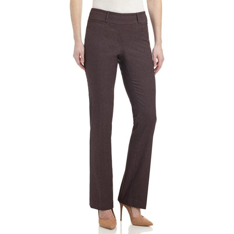 Women's Ease In To Comfort Fit Barely Bootcut Stretch Pants-Legletic