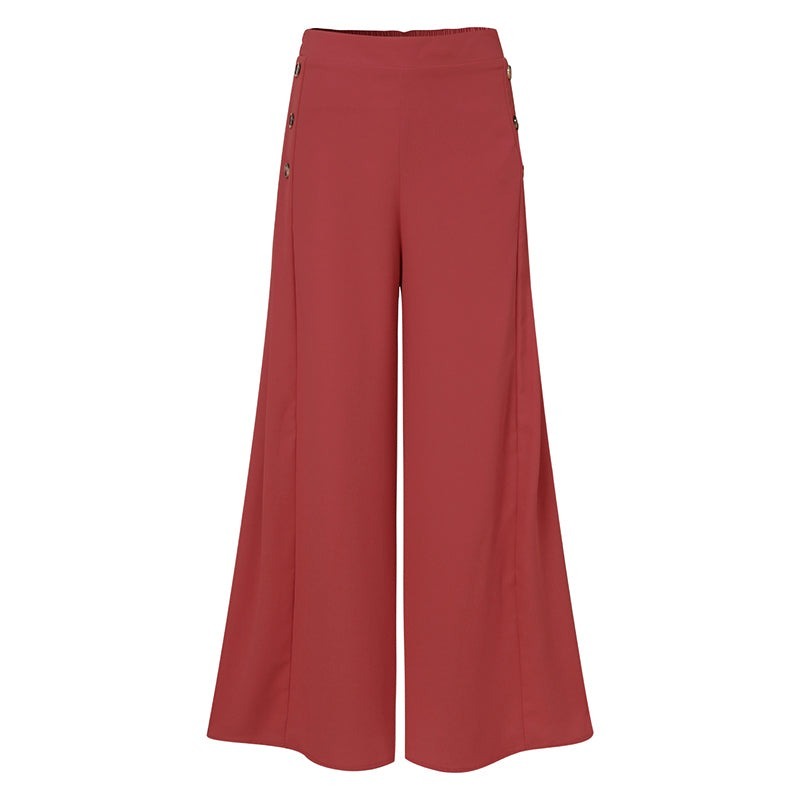 Wide Leg High Waist Pantaloon For Women-Legletic