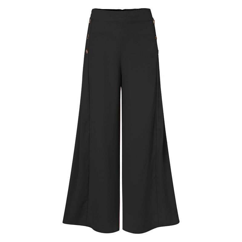 Wide Leg High Waist Pantaloon For Women-Legletic