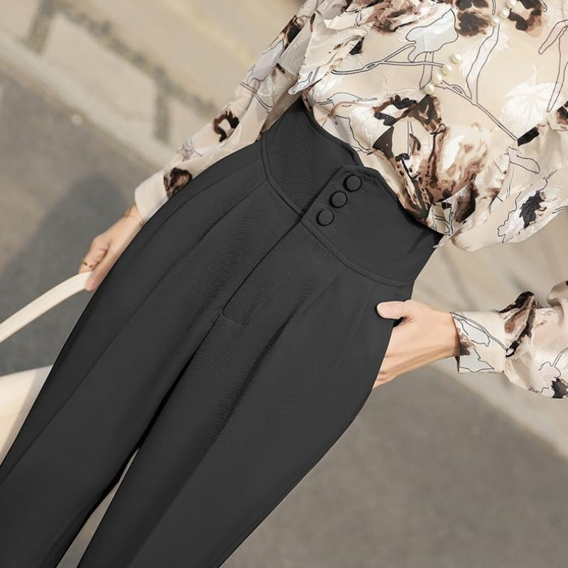Women's Summer Casual Cropped Suit Pants-Legletic