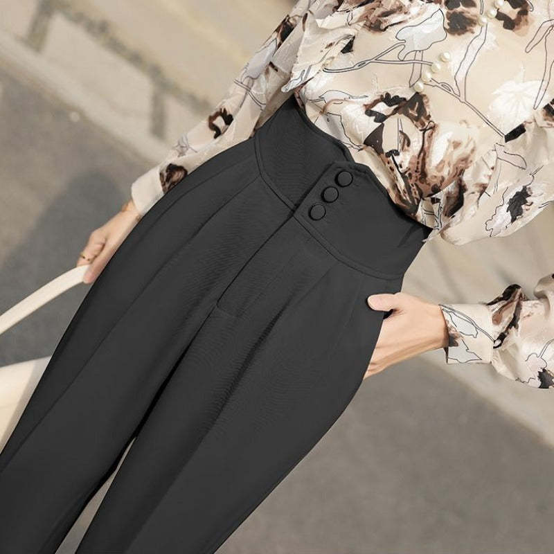 Women's Summer Casual Cropped Suit Pants-Legletic