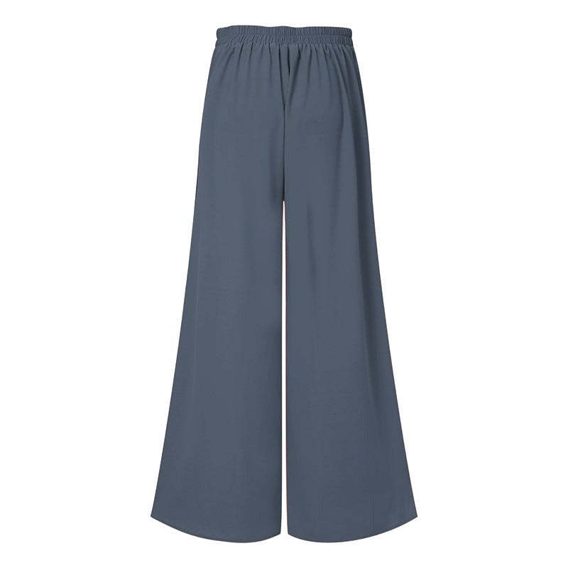 Wide Leg High Waist Pantaloon For Women-Legletic