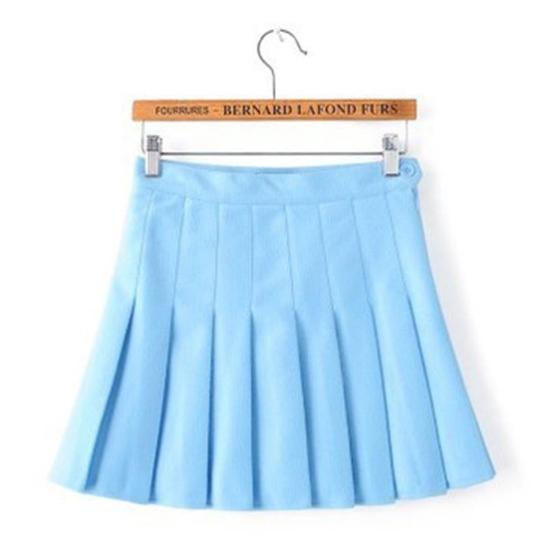 Women High Waist Pleated Skirt-Legletic