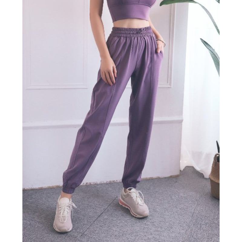 Women's Yoga Training Pants With Drawstrings-Legletic