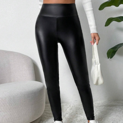Women's Solid Thermal Lined Winter Pants-Legletic