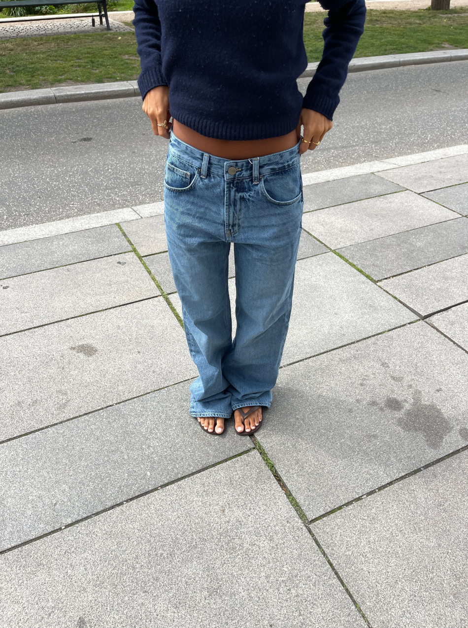 Star Jeans With White Stars-Legletic