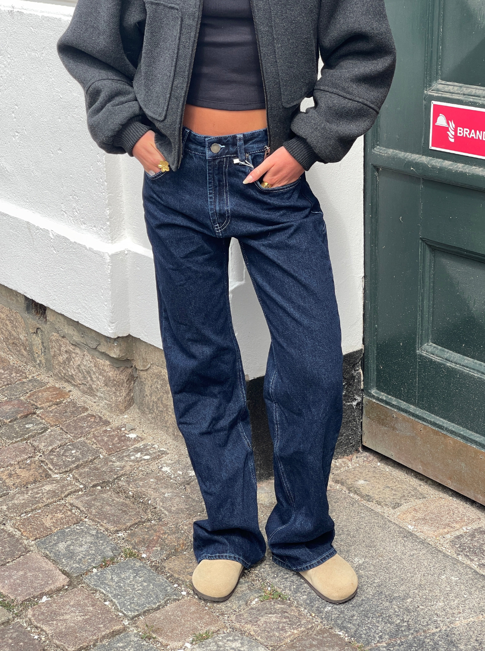 Star Jeans With White Stars-Legletic