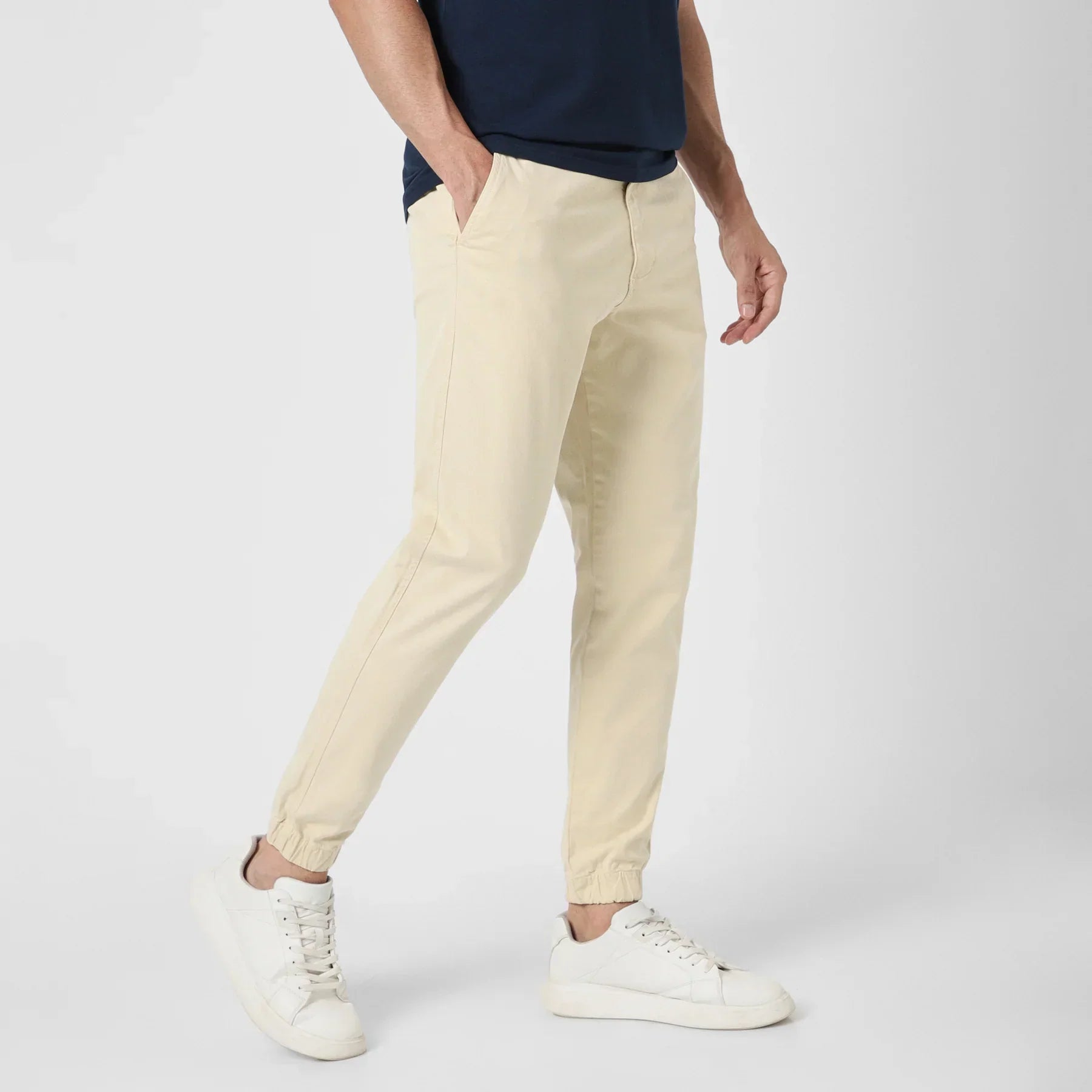 Comfortable Stretch Jogger Pants With Side Pockets-Legletic
