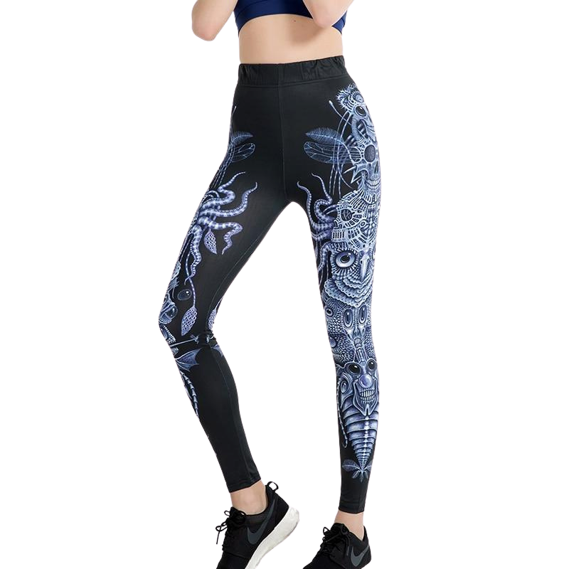 Ethnic Owl Printed Leggings-Legletic