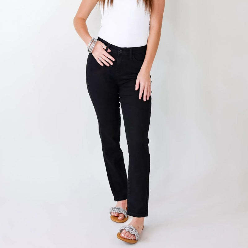 Cuffed Stretchable Jeans-Legletic