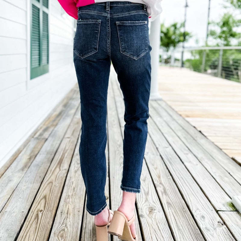 Cuffed Stretchable Jeans-Legletic