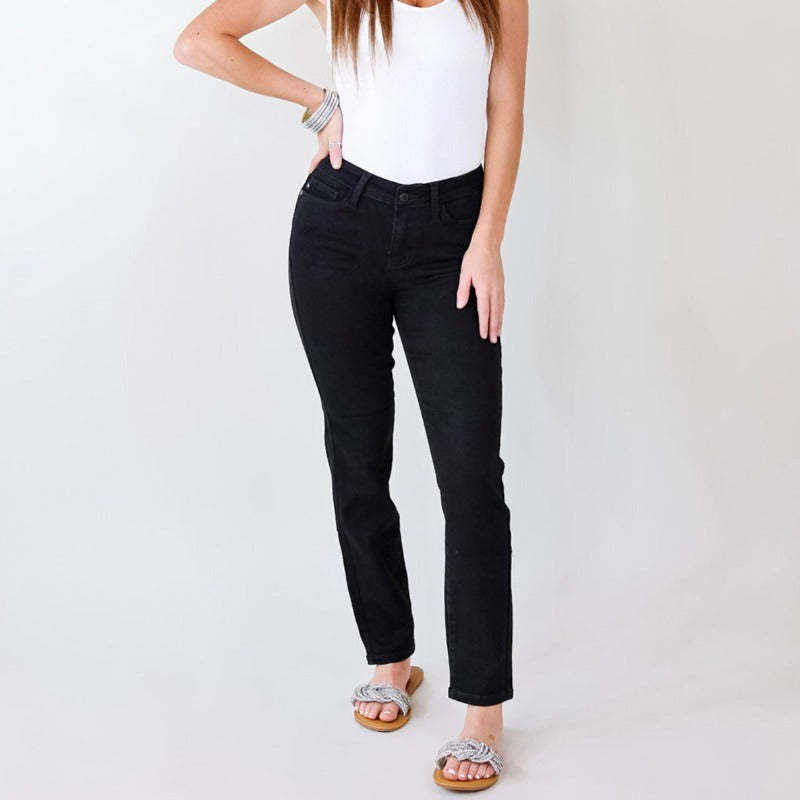 Cuffed Stretchable Jeans-Legletic