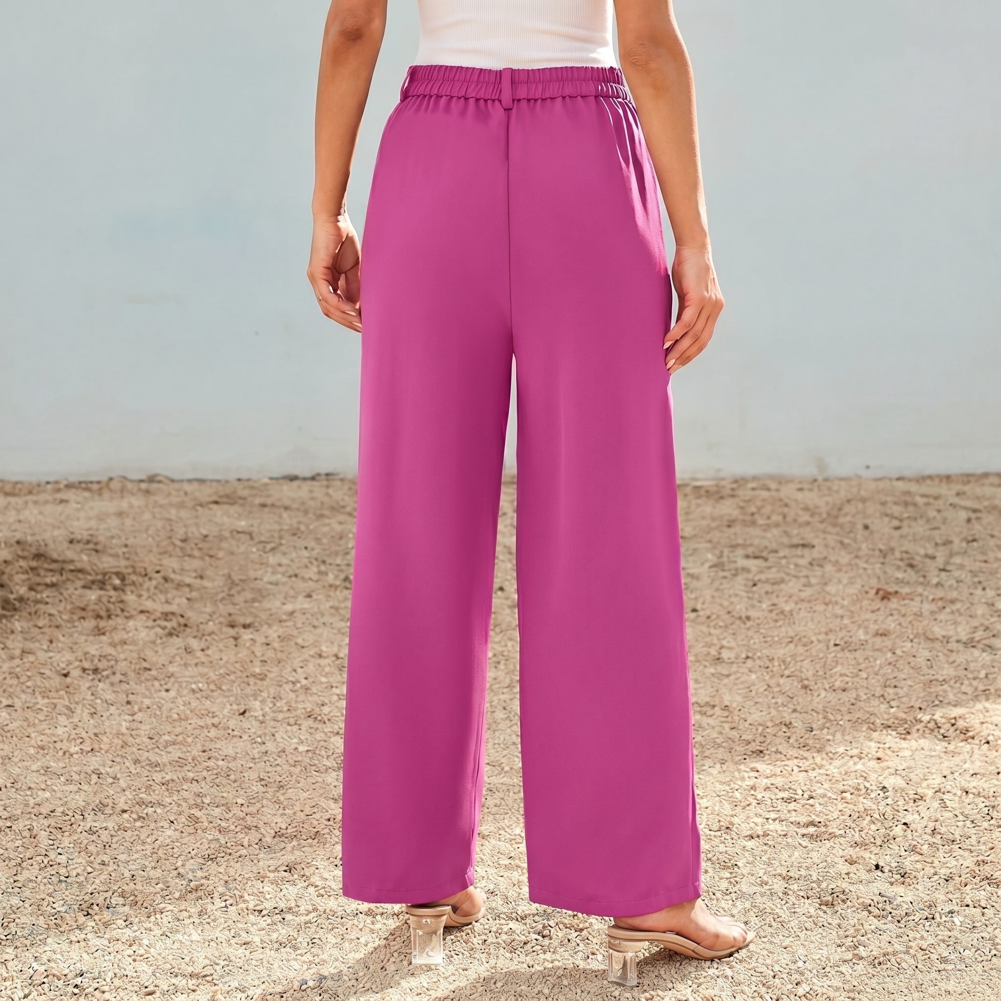 Wide And Leg Dress Pants High Rise Dressy For Women