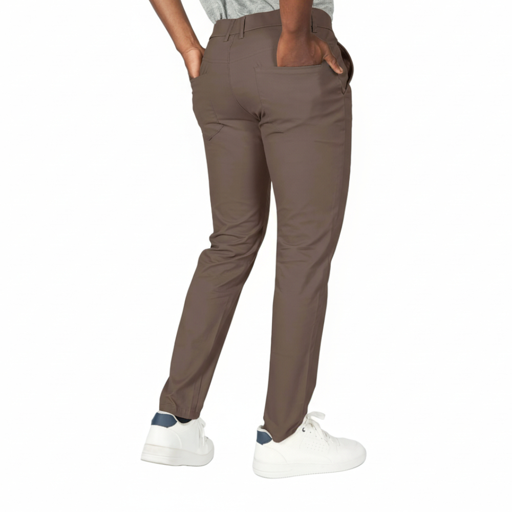 Flat Front Skinny Stretchy Trousers