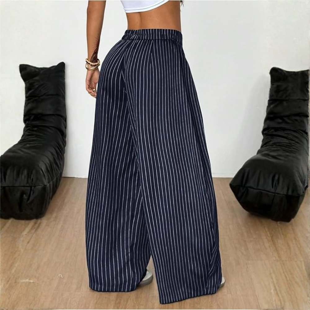 Oversized Pleated Wide Casual Baggy Trousers For Women
