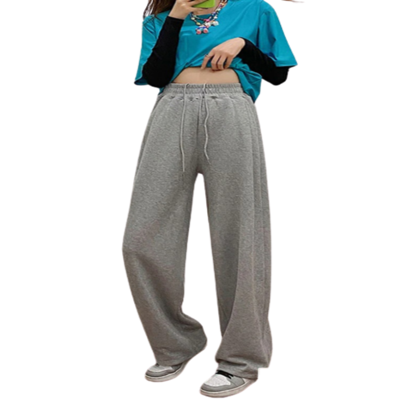 High Waist Loose Wide Leg Trousers-Legletic