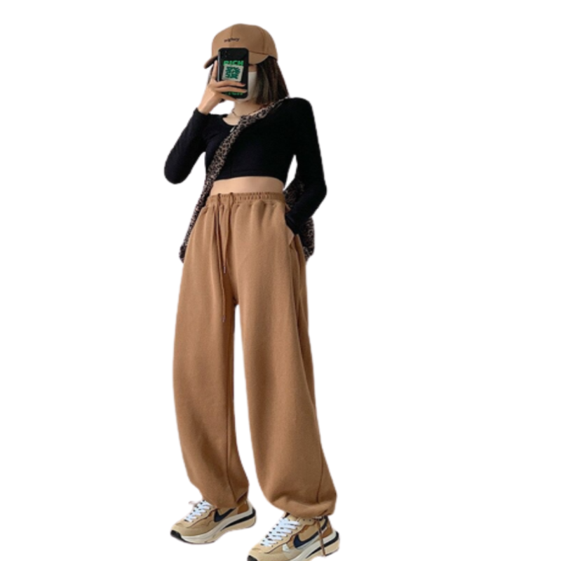 High Waist Loose Wide Leg Trousers-Legletic