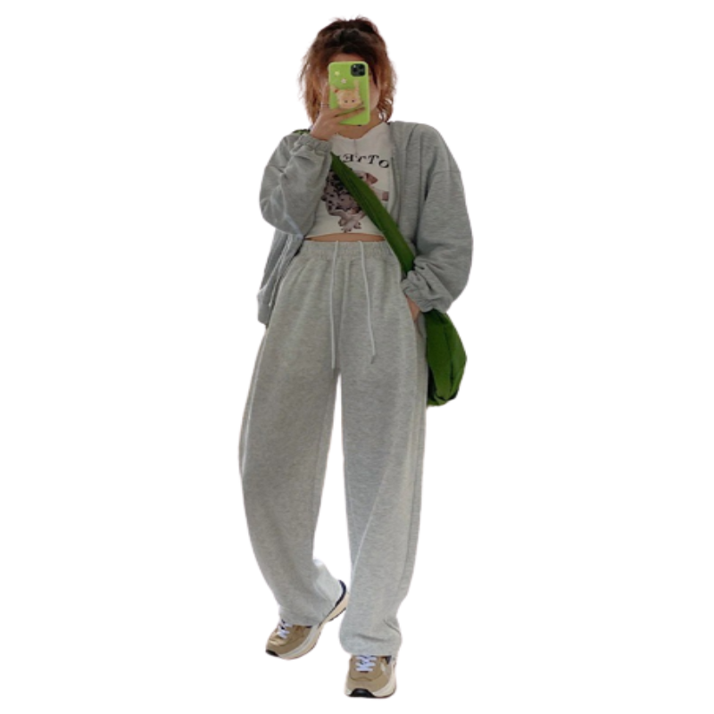 High Waist Loose Wide Leg Trousers-Legletic