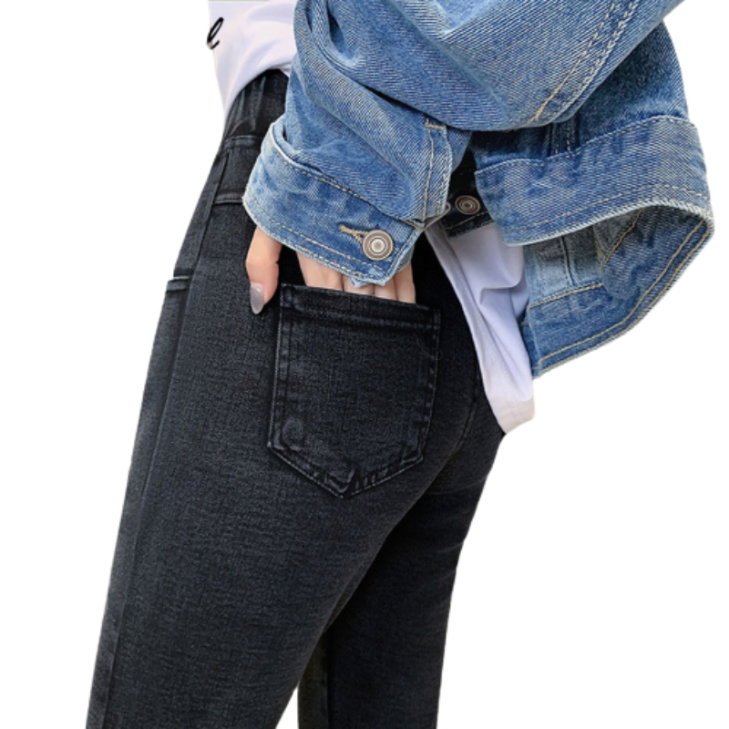High Waist Skinny Jeans With Elastic-Legletic