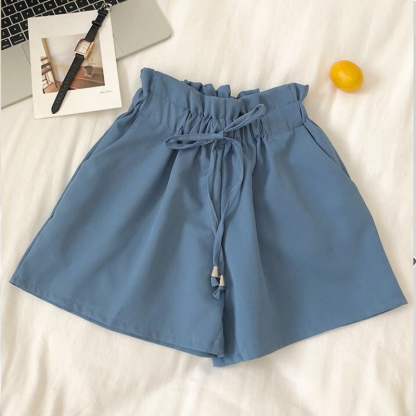 Solid Color Summer Shorts For Women-Legletic