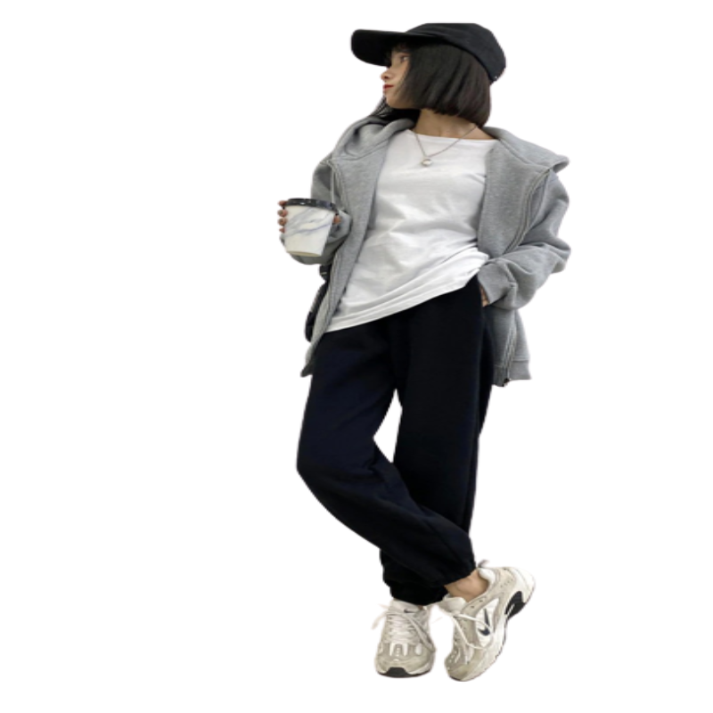 High Waist Thick And Warm Casual Pant For Women-Legletic