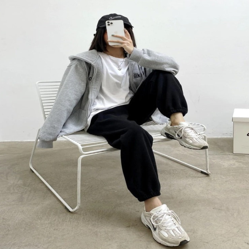 High Waist Thick And Warm Casual Pant For Women-Legletic