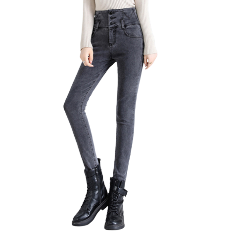Skinny High Waist Women's Jeans For Winter-Legletic