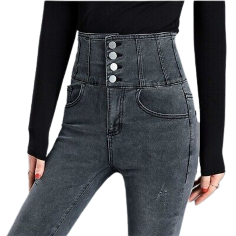 Skinny High Waist Women's Jeans For Winter-Legletic