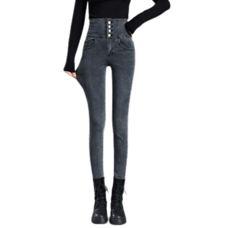 Skinny High Waist Women's Jeans For Winter-Legletic