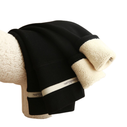 High Waist Thick Velvet Workout Leggings-Legletic